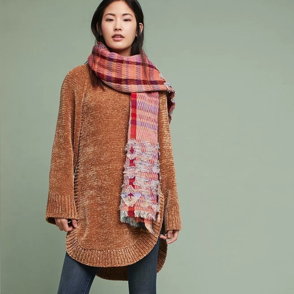 Moth by Anthropologie Benilda Chenille Turtleneck Tunic Sz Small